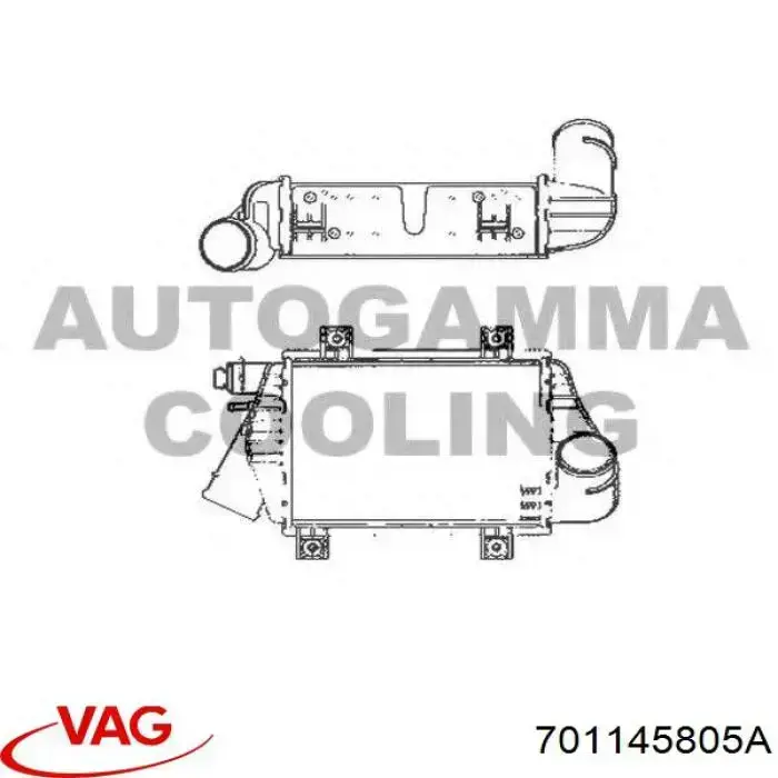  Интеркулер Volkswagen Transporter 