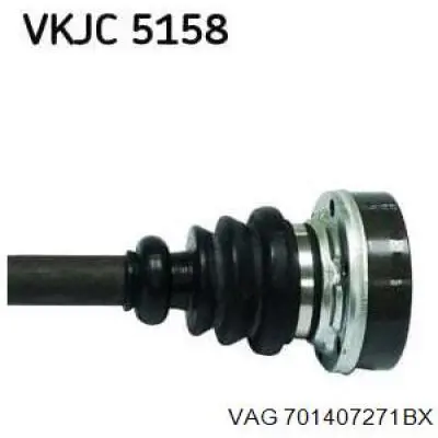 Правая полуось 701407271BX VAG