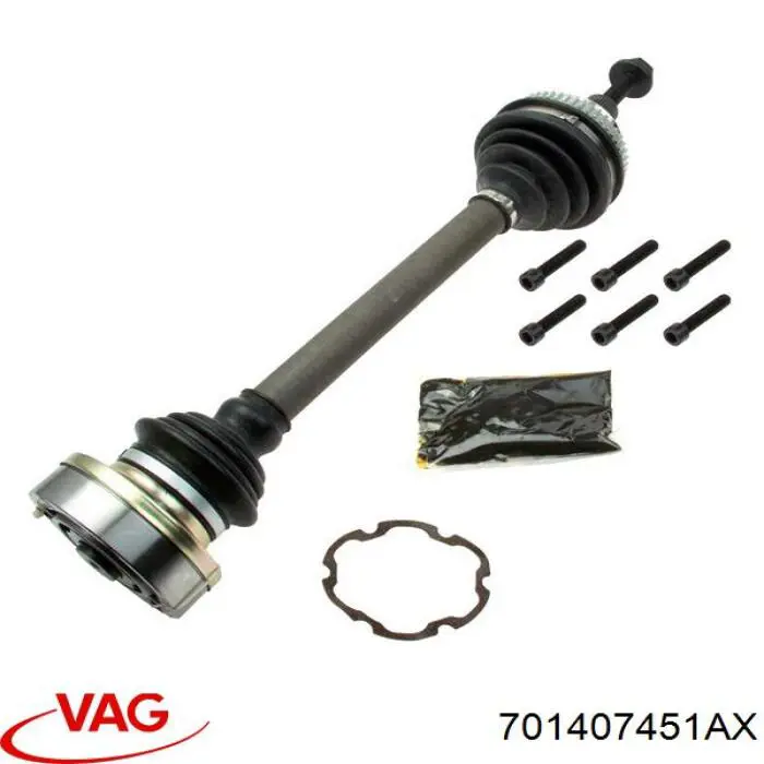Привод передний правый VAG 701407451AX цена, от 105.95 USD