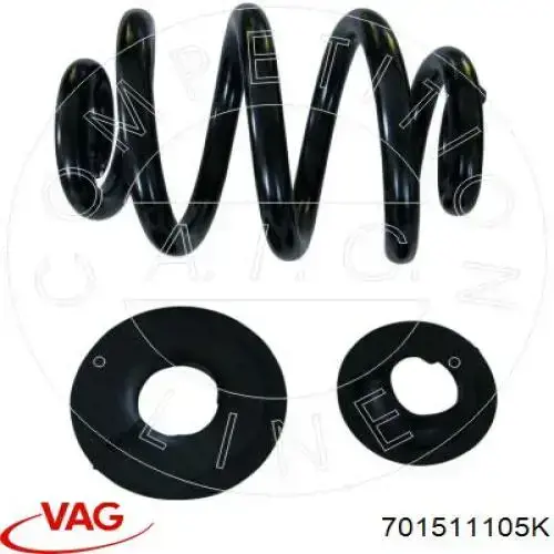 Пружина задняя VAG 701511105K