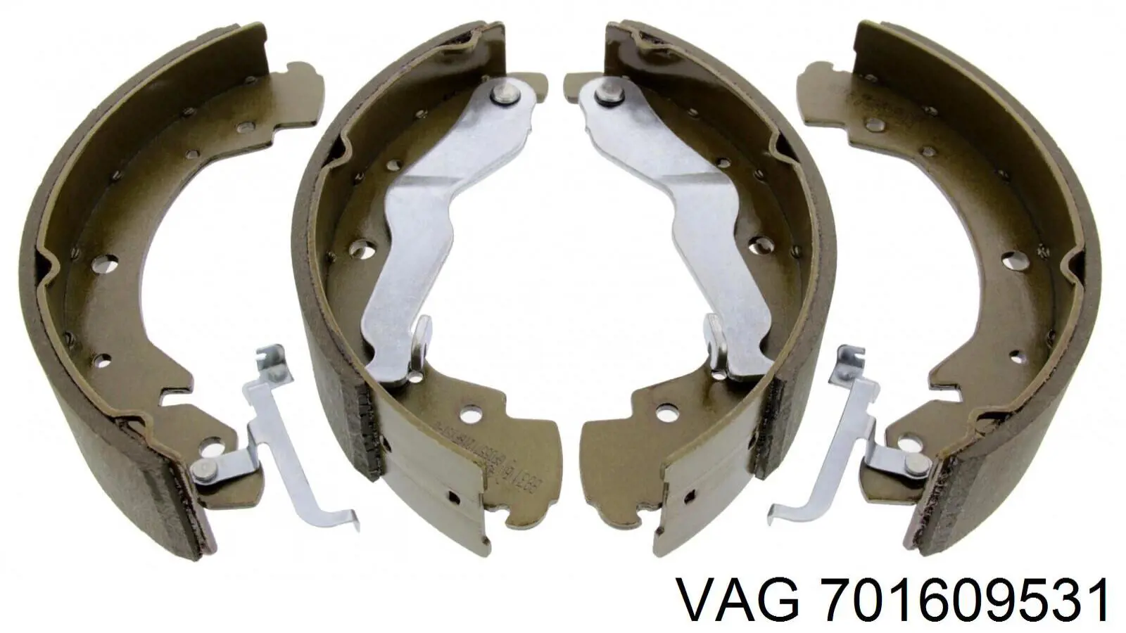 Купить 701609531 VAG Задние барабанные тормозные колодки