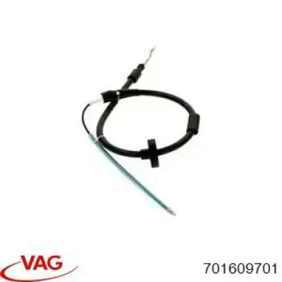 Трос ручного тормоза задний, правый/левый VAG 701609701