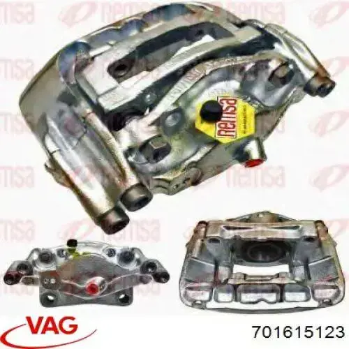 Купить 701615123 VAG Суппорт тормозной передний левый