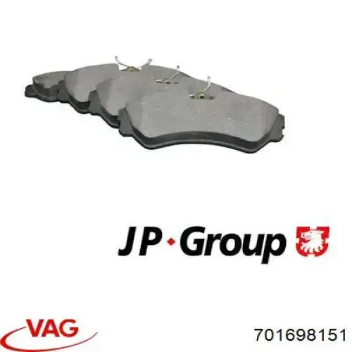 Купить 701698151 VAG Колодки тормозные