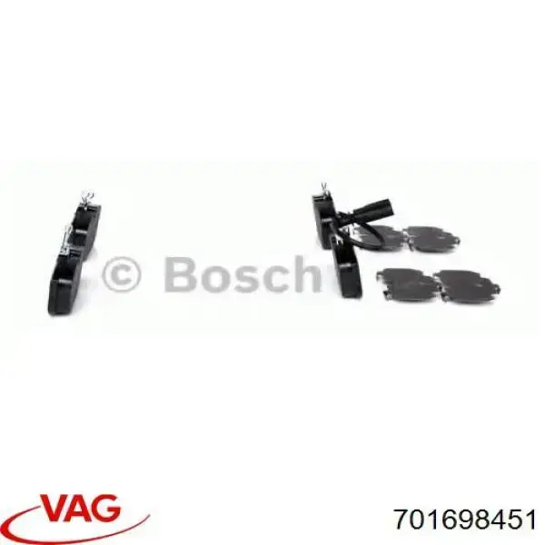 Купить 701698451 VAG Колодки тормозные задние, дисковые