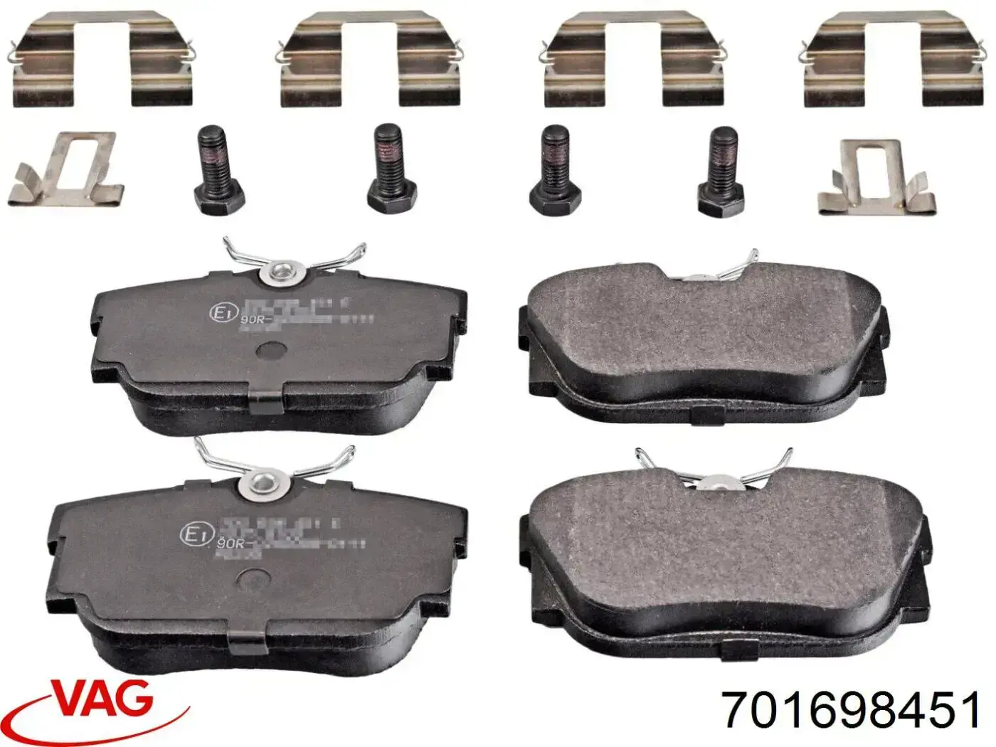 701698451 VAG Колодки тормозные дисковые комплект