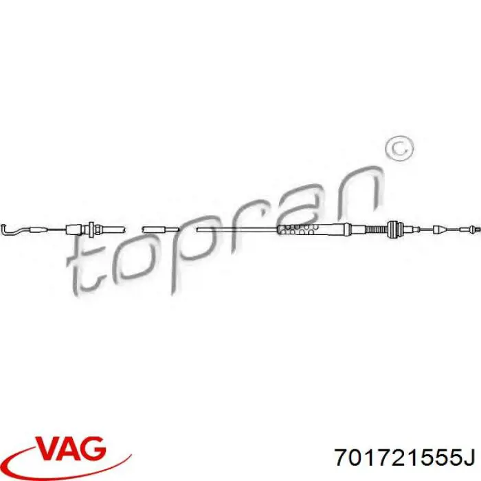 Трос/тяга газа (акселератора) VAG 701721555J