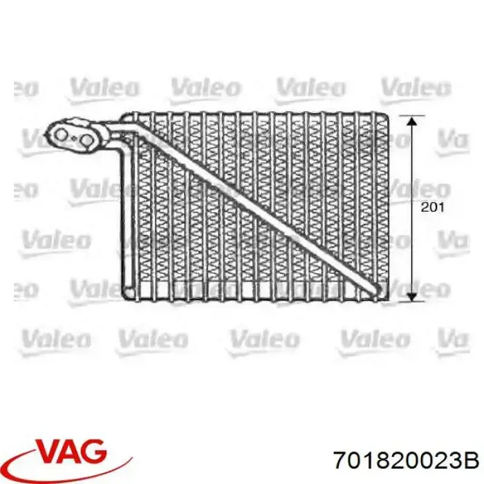 Купить 701820103A VAG Радиатор кондиционера салонный, испаритель