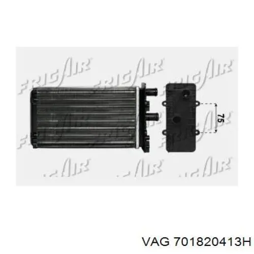 Конденсатор кондиционера VAG 701820413H цена, от 91.85 USD