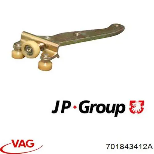 Ролик двери боковой/сдвижной, правый нижний VAG 701843412A цена, от 9.59 USD