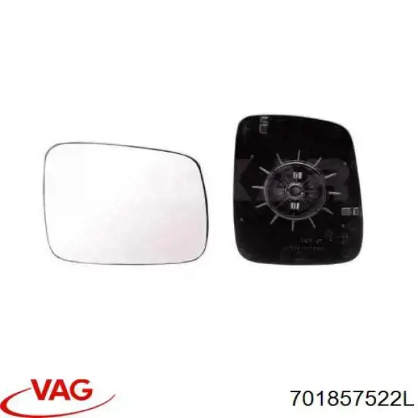 701 857 522 L VAG Зеркальный элемент зеркала заднего вида правого
