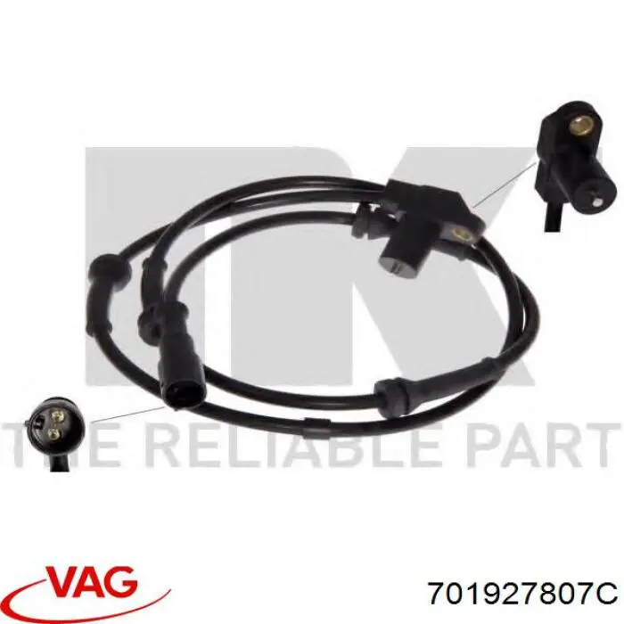 Купить 701927807C VAG Датчик АБС задний
