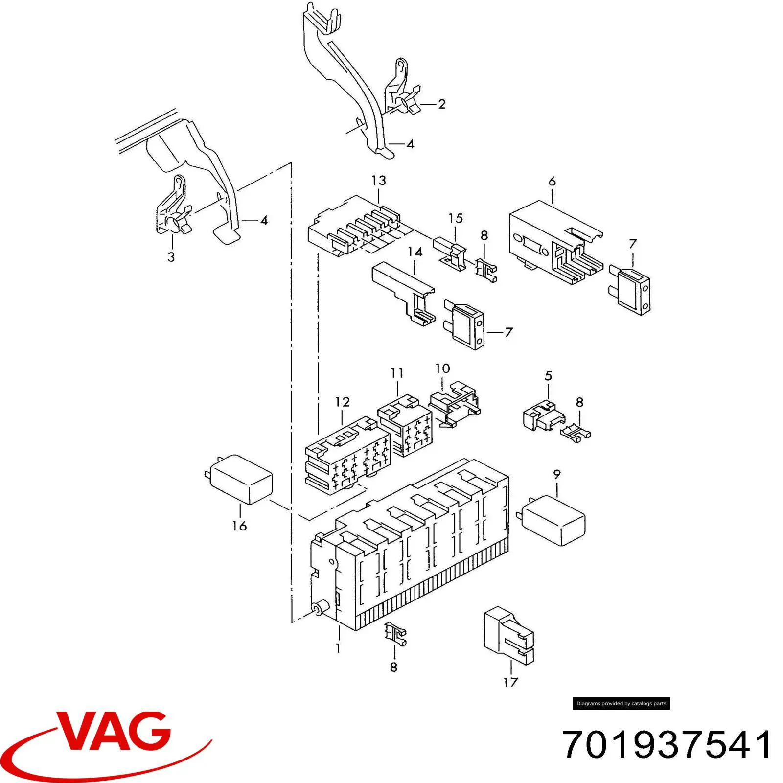  VAG 701937541 цена, от 14.82 USD