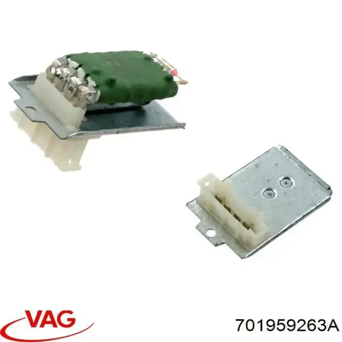 Резистор (сопротивление) вентилятора печки (отопителя салона) VAG 701959263A
