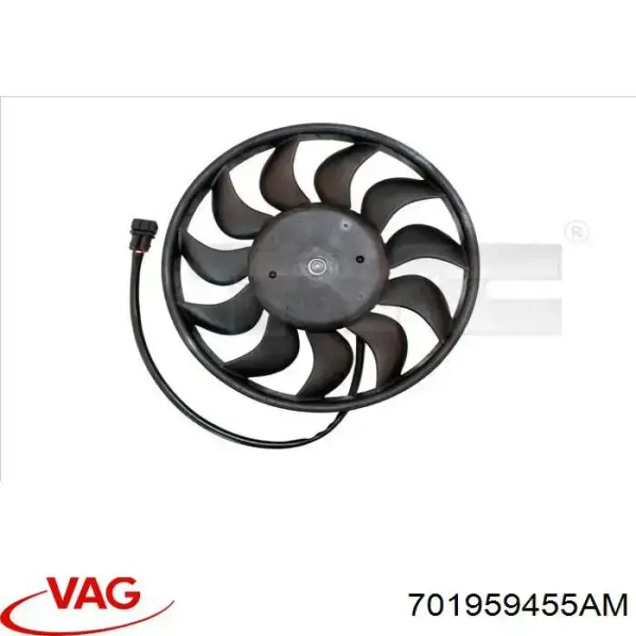 Крыльчатка радиатора охлаждения 701959455AM VAG