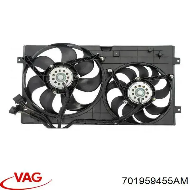 Вентилятор радиатора кондиционера VAG 701959455AM
