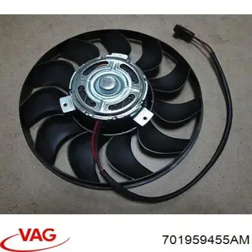 Вентилятор (крыльчатка) радиатора охлаждения VAG 701959455AM