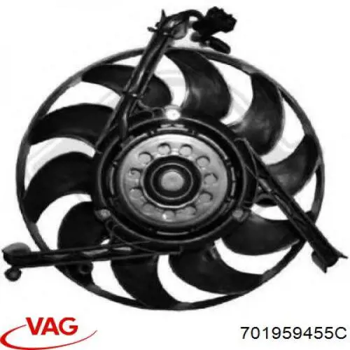 Вентилятор/крыльчатка радиатора охлаждения VAG 701959455C цена, от 50.03 USD
