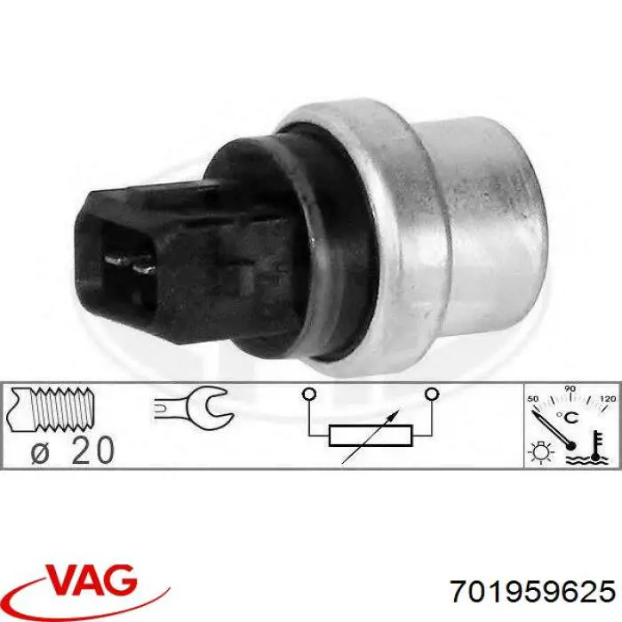 Датчик температуры окружающей среды 701959625 VAG