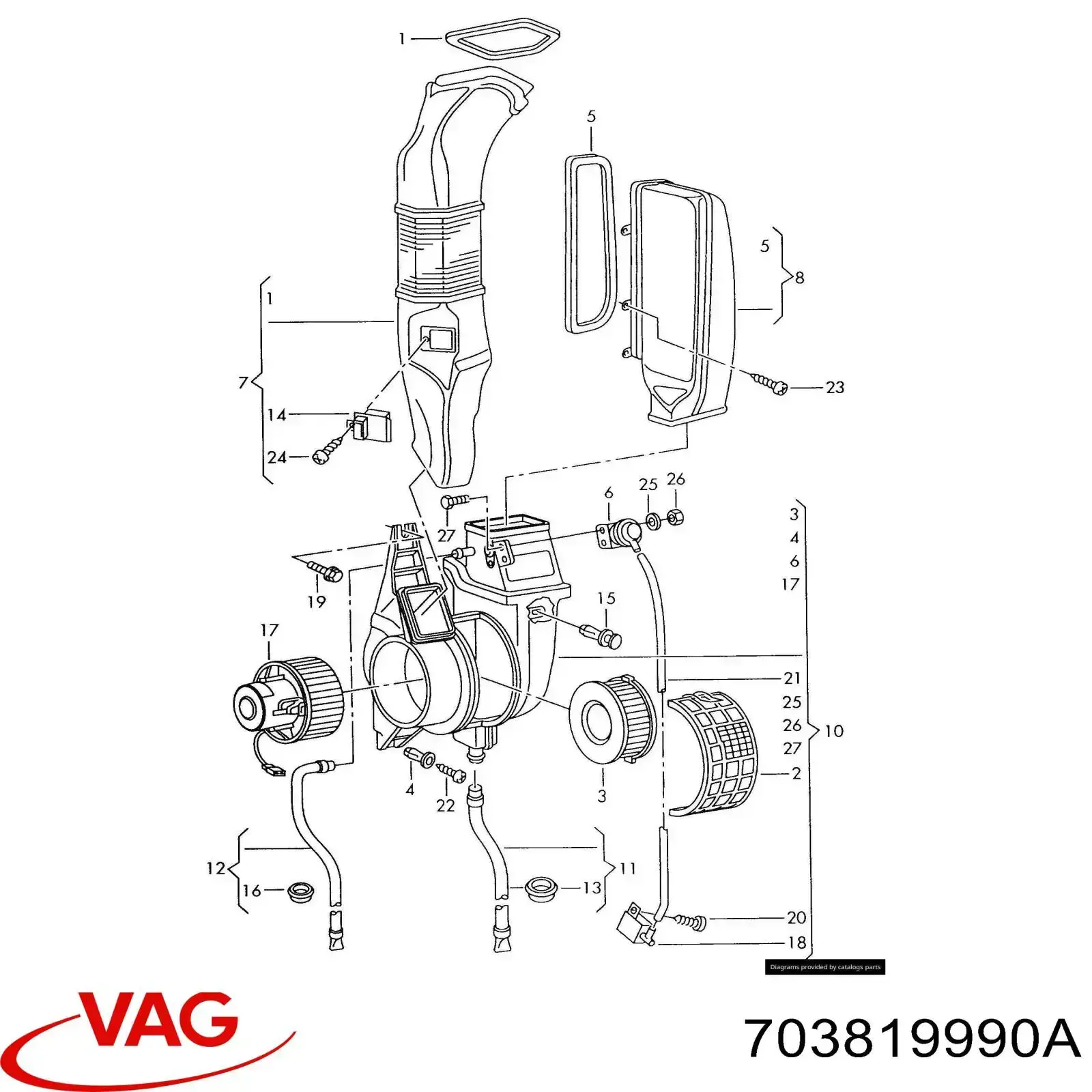 Фильтр салона 703819990A VAG