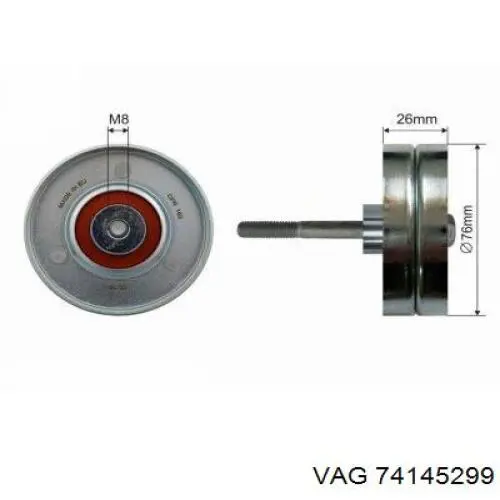 74145299 VAG Ролик натяжителя ремня агрегатов