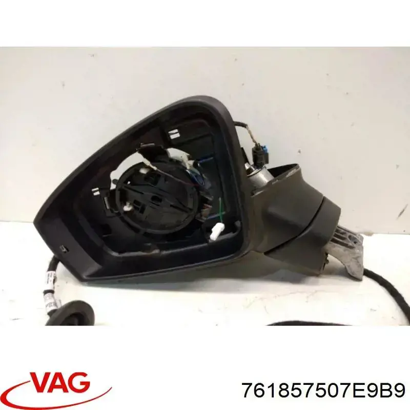 Купить 761857507R9B9 VAG Корпус зеркала заднего вида левого (внутрення часть)