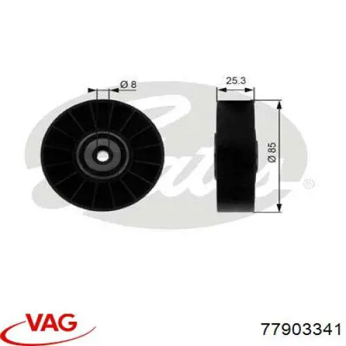 Паразитный ролик приводного ремня VAG 77903341 цена, от 24.32 USD
