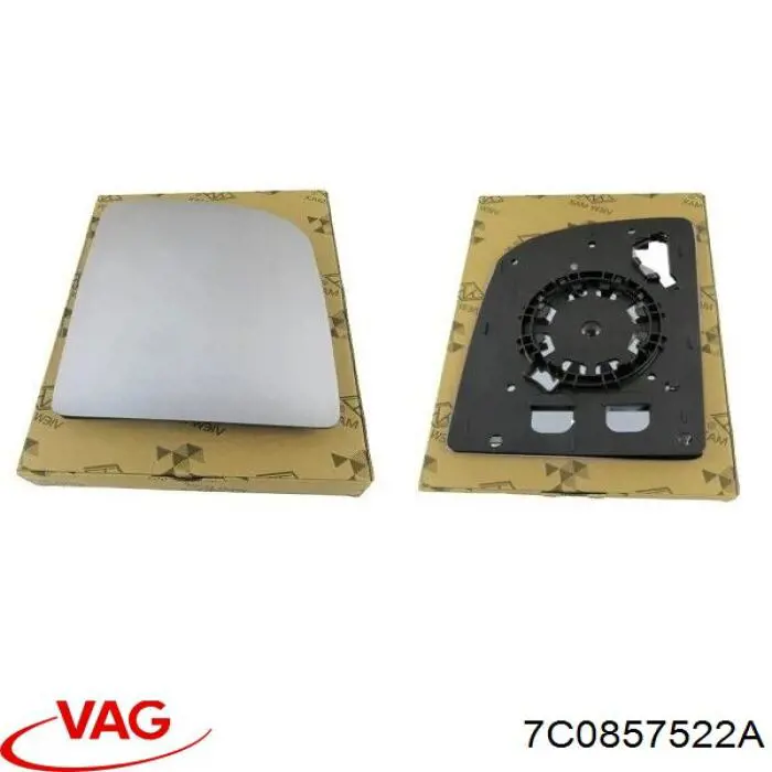 Стекло зеркала заднего вида, правого VAG 7C0857522A цена, от 91.26 USD
