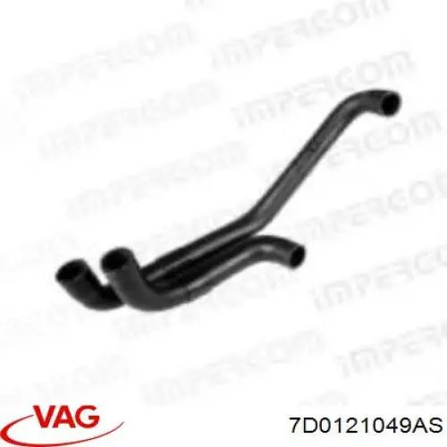 Патрубок системы охлаждения 7D0121049AS VAG