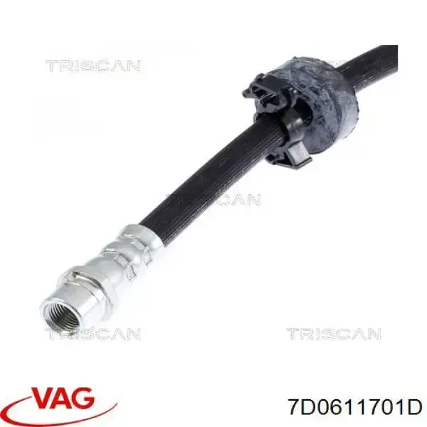 Шланг тормозной передний VAG 7D0611701D цена, от 4.51 USD