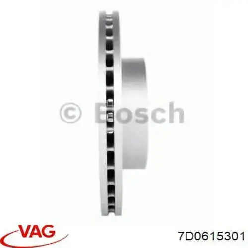 7D0615301 VAG Диск тормозной передний