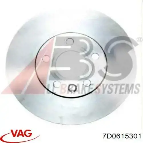 Тормоз дисковый передний VAG 7D0615301 цена, от 50.91 USD