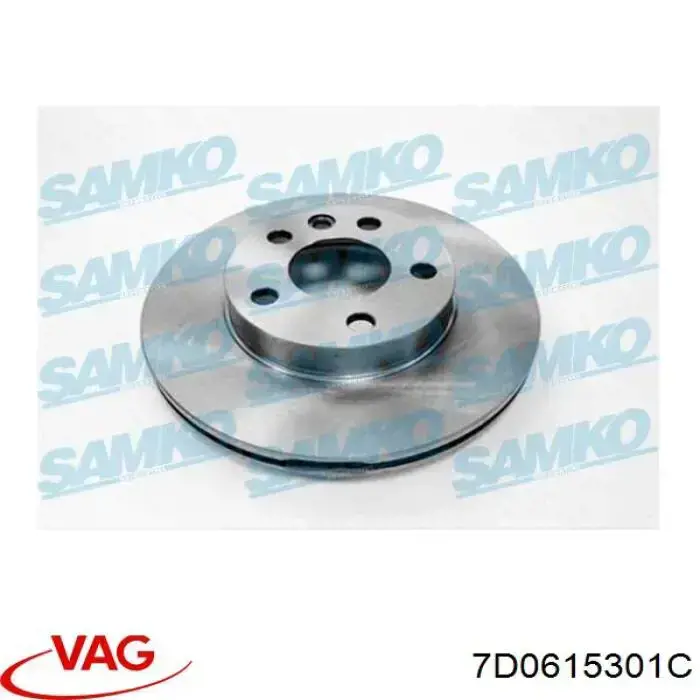 Передние тормозные диски 7D0615301C VAG