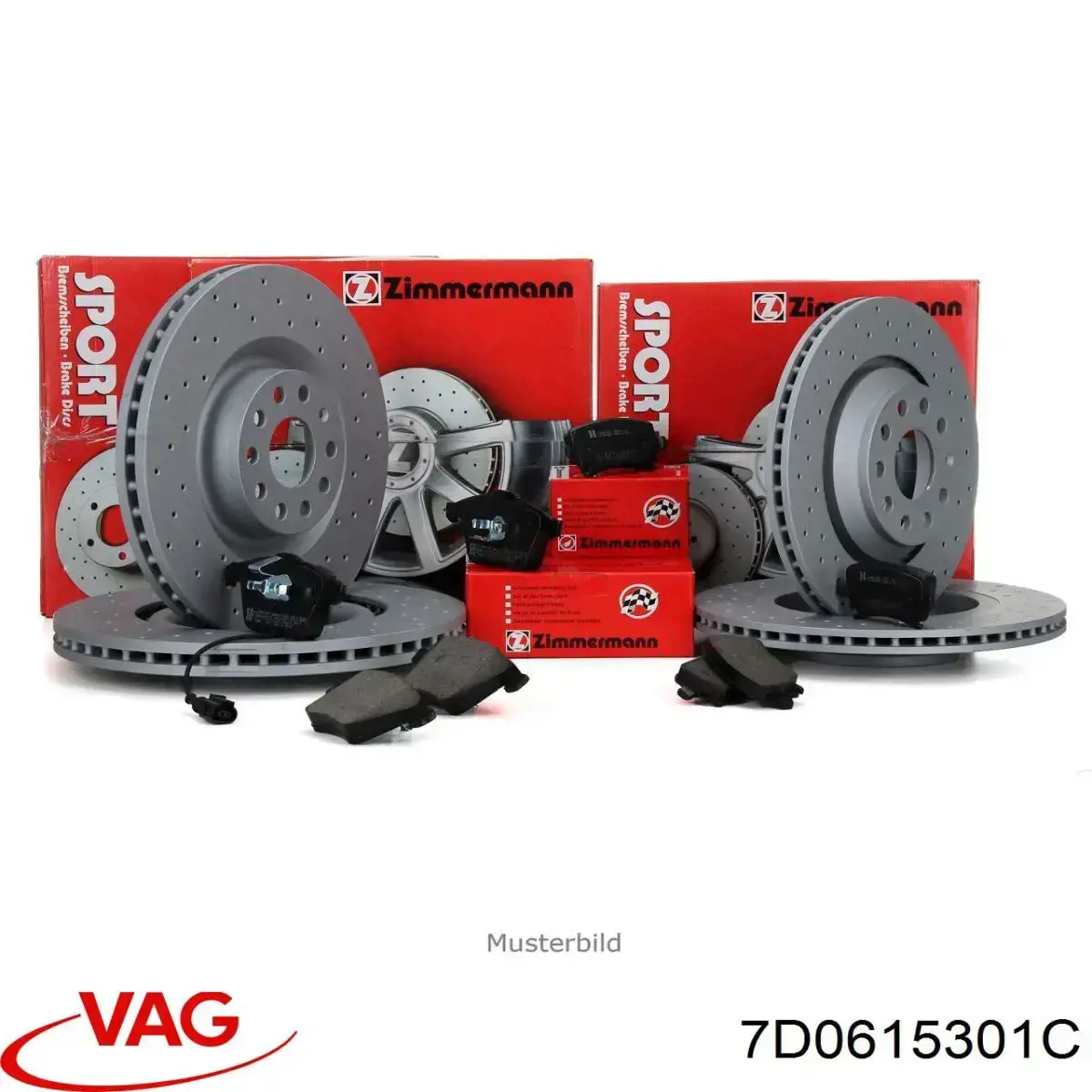 Передний тормозной диск VAG 7D0615301C