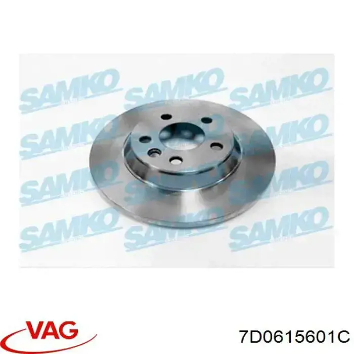 Задний тормозной диск VAG 7D0615601C цена, от 25.73 USD
