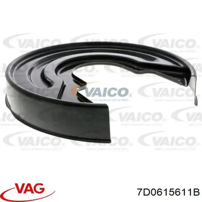 7D0615611B VAG защита тормозного диска заднего