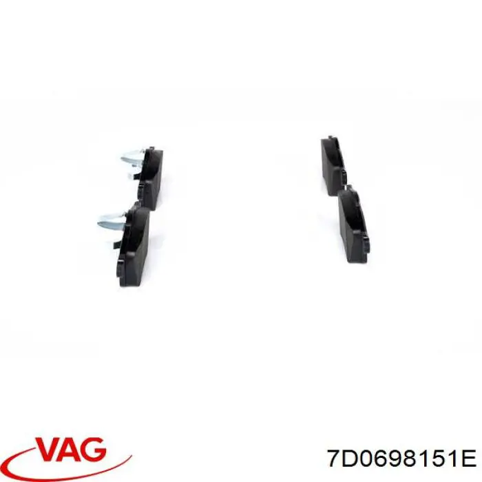 Купить 7D0698151E VAG Колодки тормозные