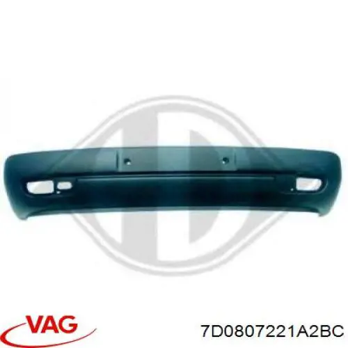 Купить 7D0807221A2BC VAG Буфер (бампер) передний