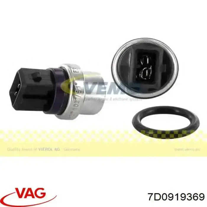 7D0919369 VAG sensor de temperatura do fluido de esfriamento (de ativação de ventilador do radiador)