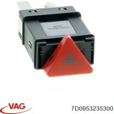 Купить 7D0953235300 VAG Кнопка включения аварийной сигнализации