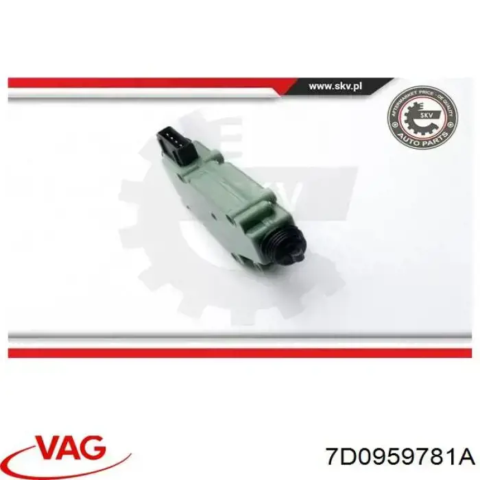 Купить 7D0959781A VAG Привод замка передней двери