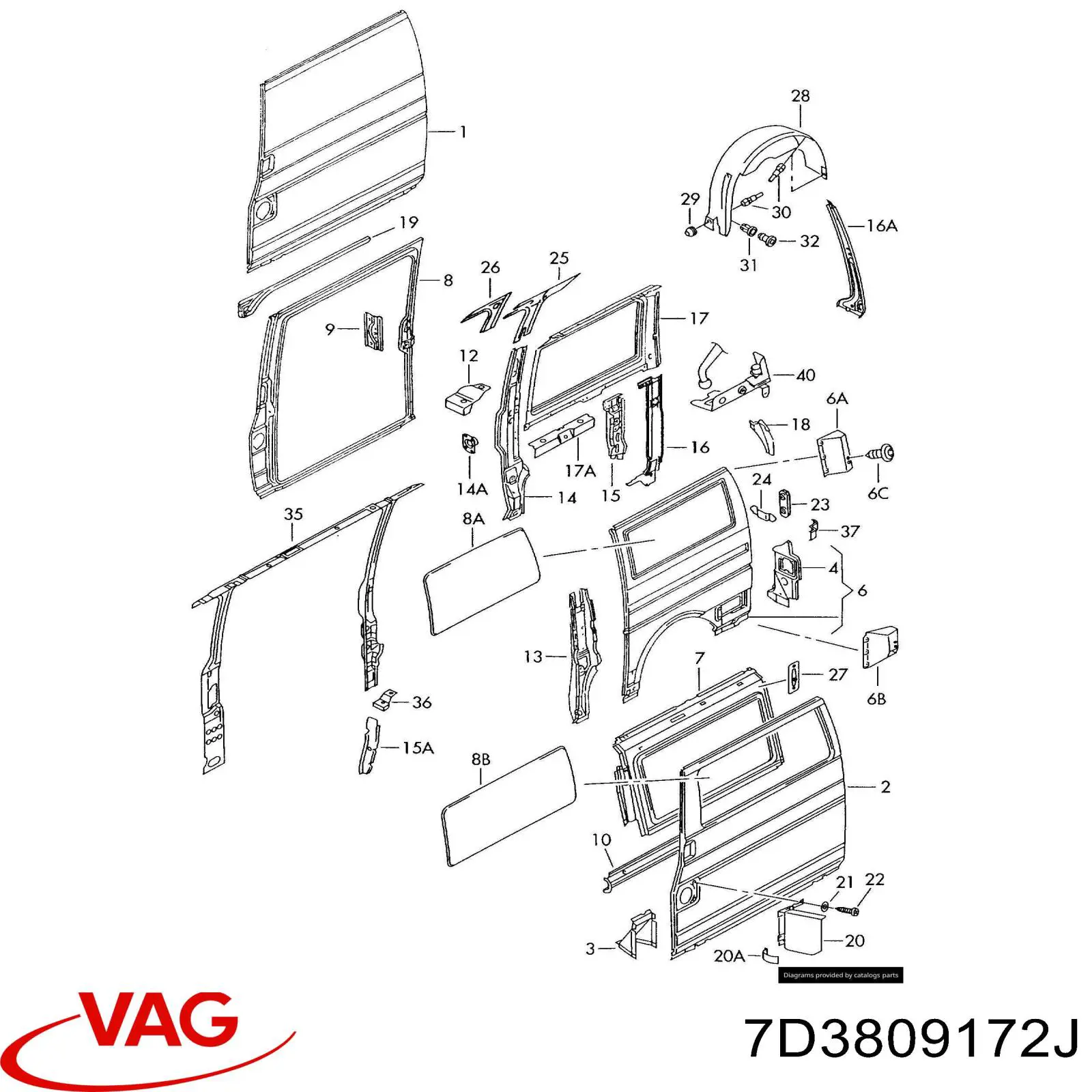 7D3809172J VAG 