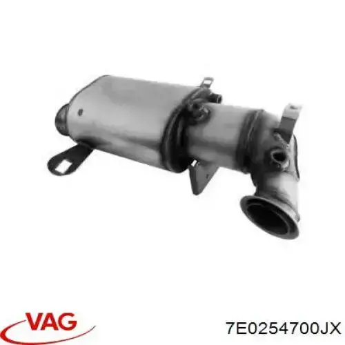 7E0254700EV VAG сажевый фильтр системы отработавших газов
