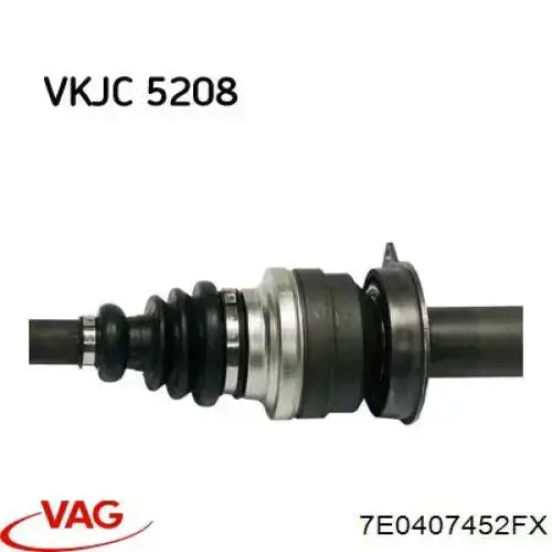 Купить 7E0407452FX VAG Вал приводной правый