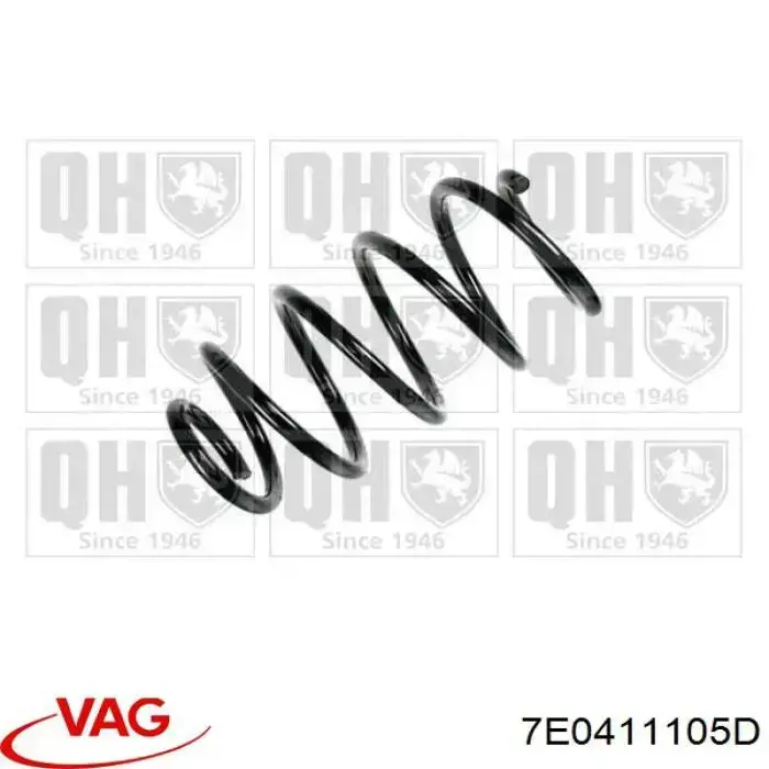 Передняя пружина 7E0411105D VAG