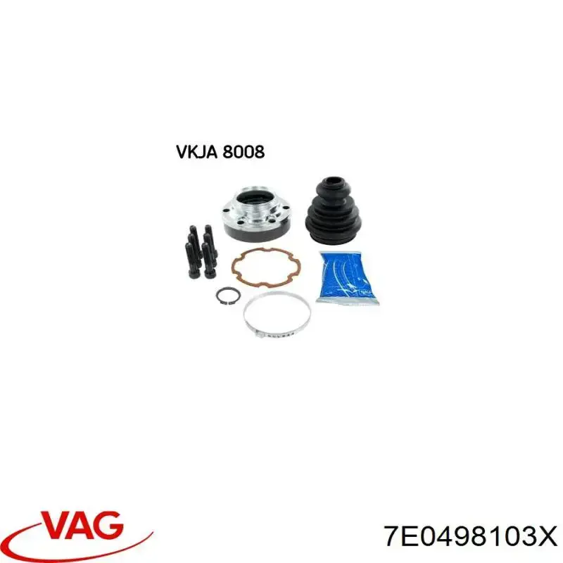 Шарнир угловых скоростей передний левый VAG 7E0498103X цена, от 33.87 USD