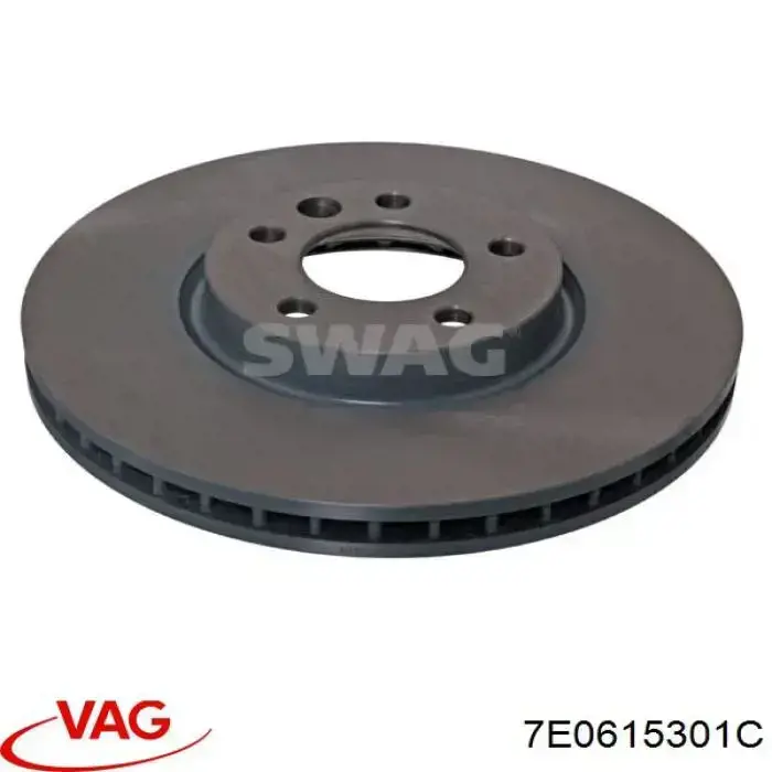 Тормоз дисковый передний VAG 7E0615301C цена, от 99.85 USD