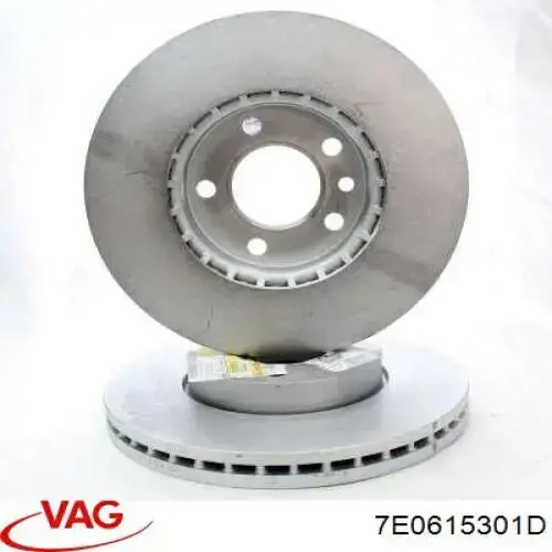 7E0615301D VAG Диск тормозной передний