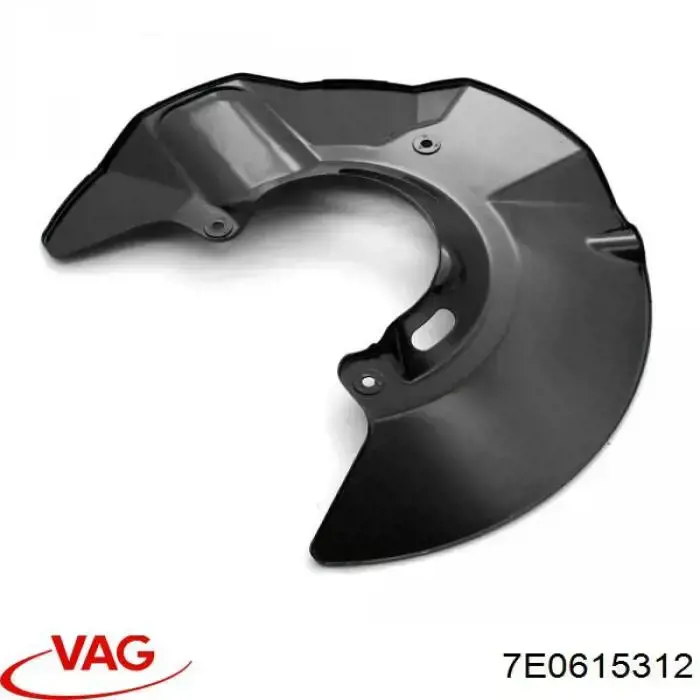 7E0615312 VAG защита тормозного диска переднего правого