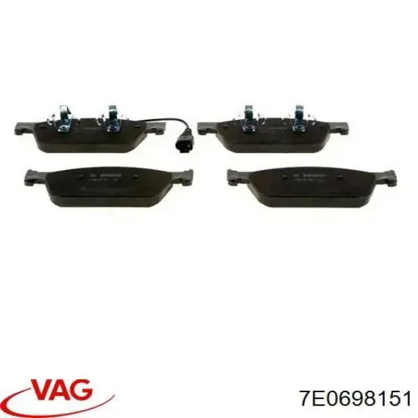 7E0698151 VAG Колодки передние